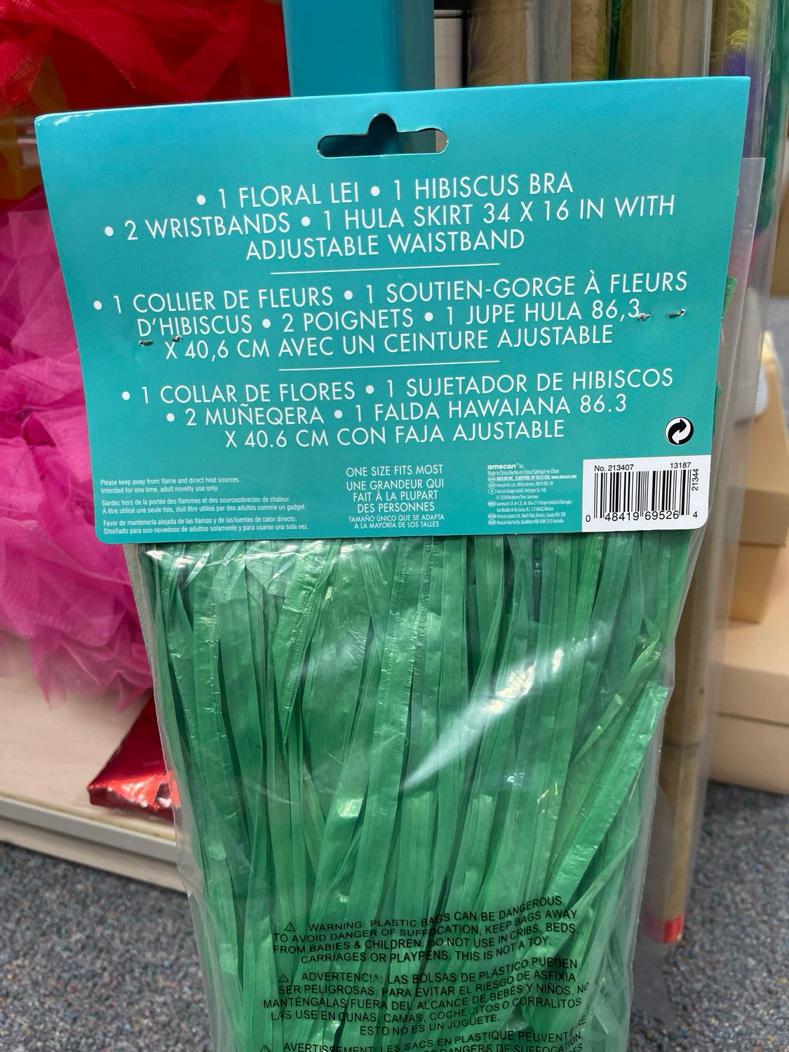 213407 Hula Skirt Kit Adult