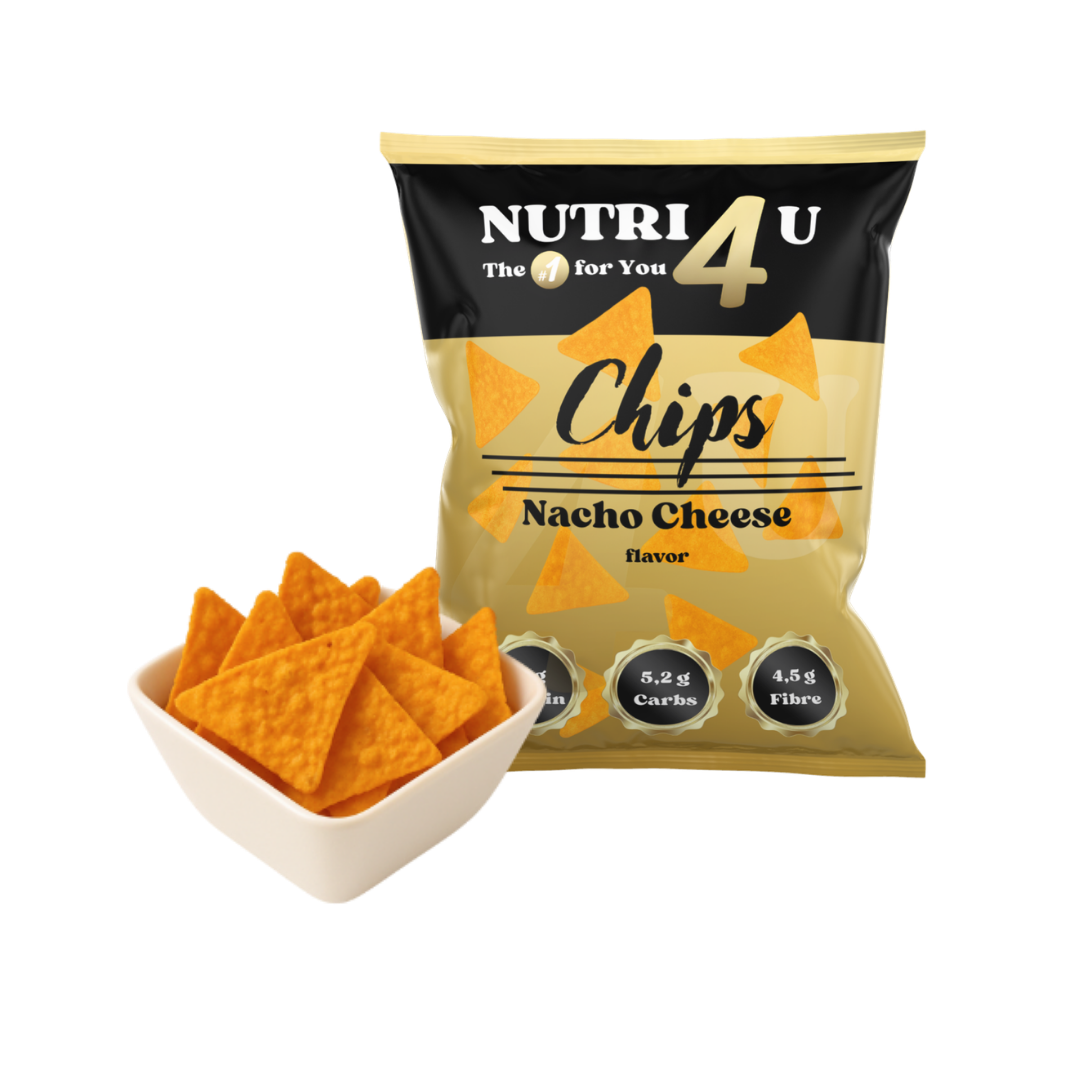 Chips 4U - Nacho Cheese (30 stuks) Protein Chips 4U - Nacho Cheese (30 stuks) Protein