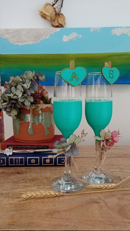 Copas para boda de Cristal