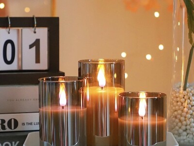 Luminous Glass LED Candles