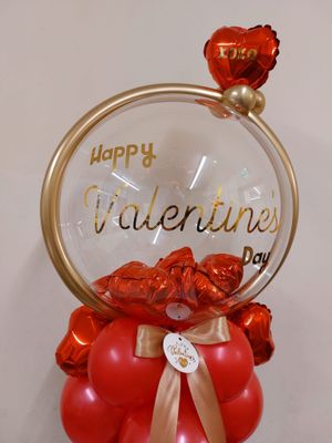 Valentine's Day Balloon Stack