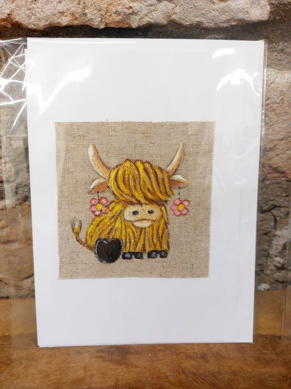Highland Cow Greeting Card