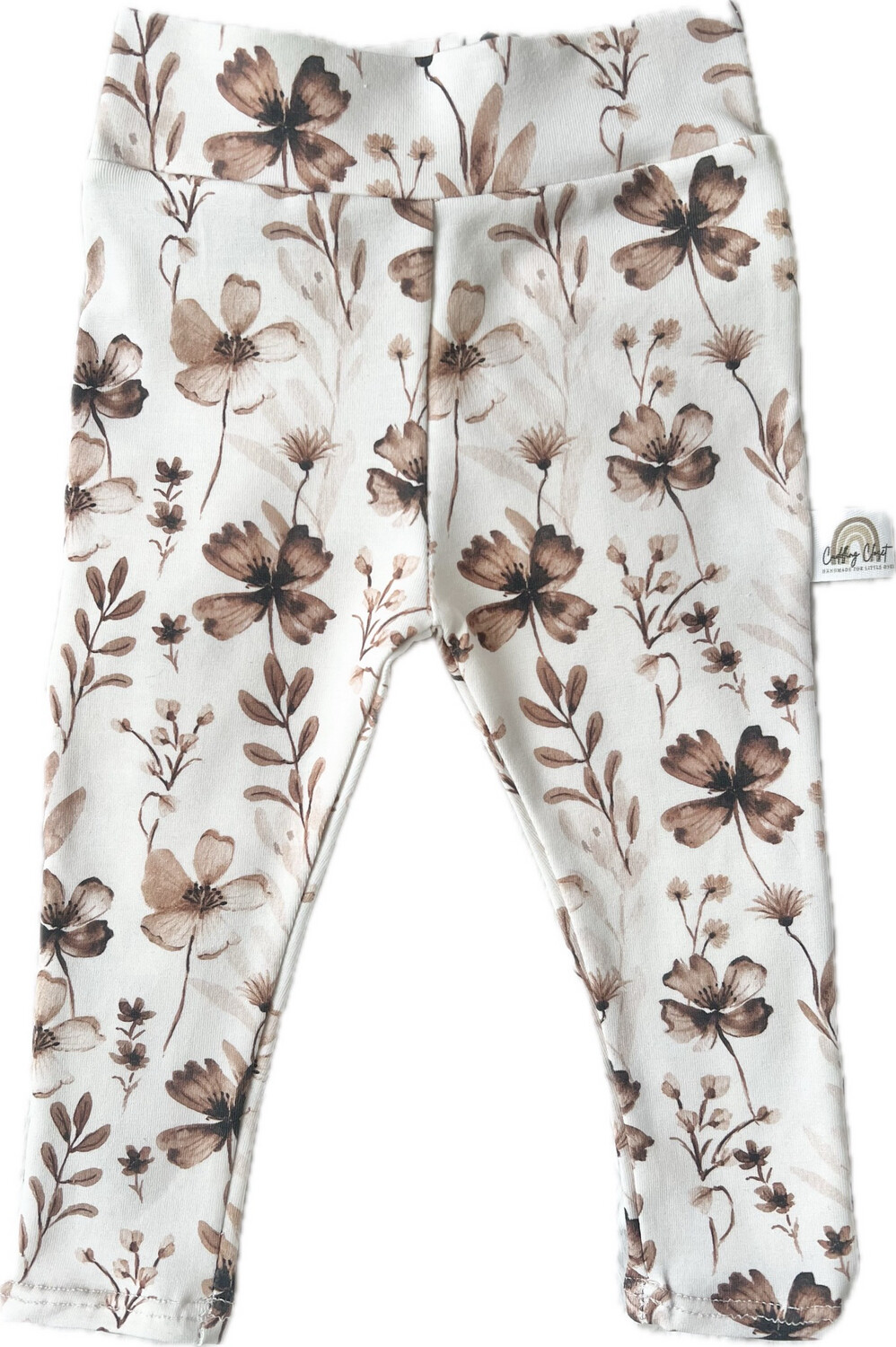 Legging Bruine Bloemen