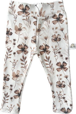 Legging Bruine Bloemen