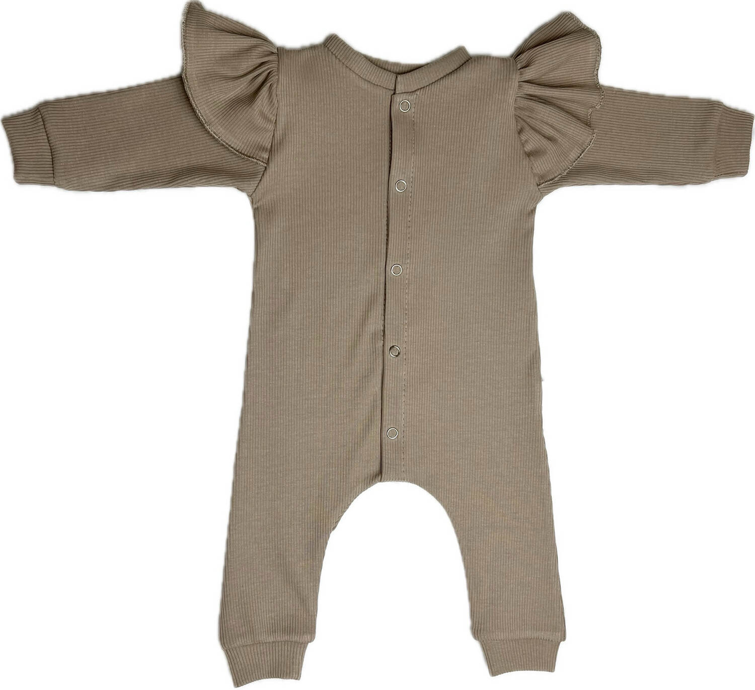 Boxpakje taupe rib