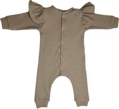 Boxpakje taupe rib