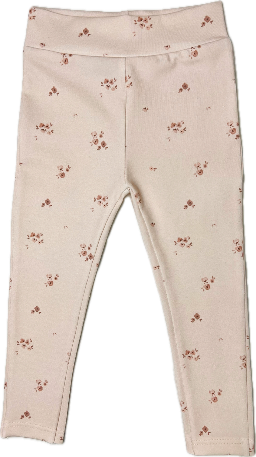 Legging roze bloemetjes