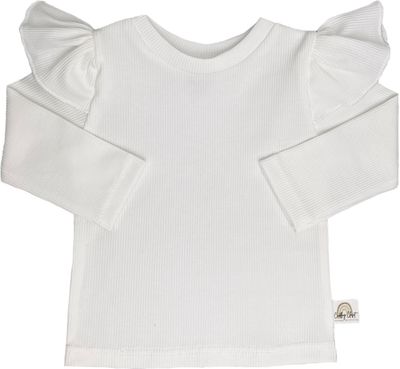 Shirtje ruffle wit
