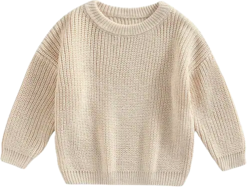 Gebreide trui beige