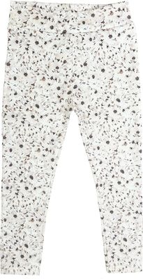 Legging witte/beige bloemen