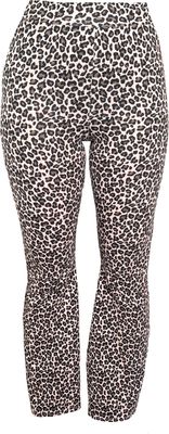 Flared broek panterprint