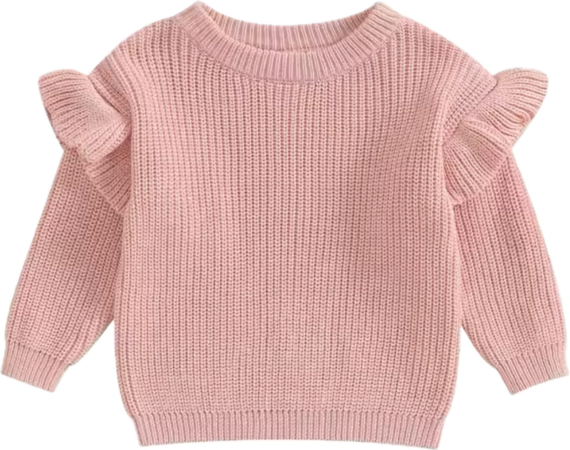 Gebreide trui ruffle