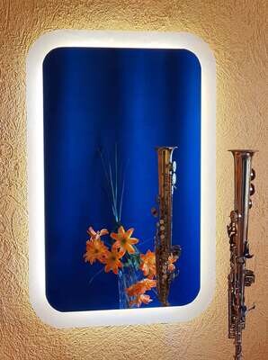 FROSTED EDGE with Round Corners LED MIRROR