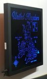 LED Gift Map of the UNITED KINGDOM, Map Sizes:: Medium 505mm (19-7/8&quot;)w x 450mm (17-3/4)h