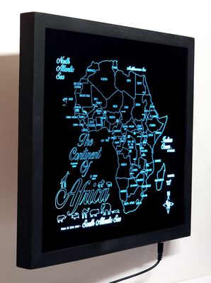 LED Gift Map of the Continent of AFRICA