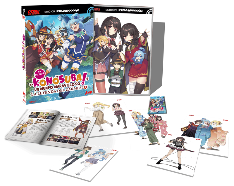 KONOSUBA. LA PELÍCULA. LA LEYENDA DEL CARMESÍ. OTAKU EDITION BD/DVD. SIN CENSURA. ENVÍO  GRATUITO. SOLO ESPAÑA Y CANARIAS.