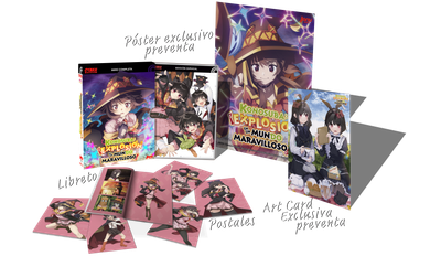 KONOSUBA ¡EXPLOSIÓN EN UN MUNDO MARAVILLOSO!. PACK SERIE COMPLETA.  (1-12 eps) . PREVENTA GOLD. PRECIO EXCLUSIVO. OTAKU EDITION BD/DVD. SIN CENSURA. ENVÍO CERTIFICADO GRATUITO. SOLO ESPAÑA Y CANARIAS
