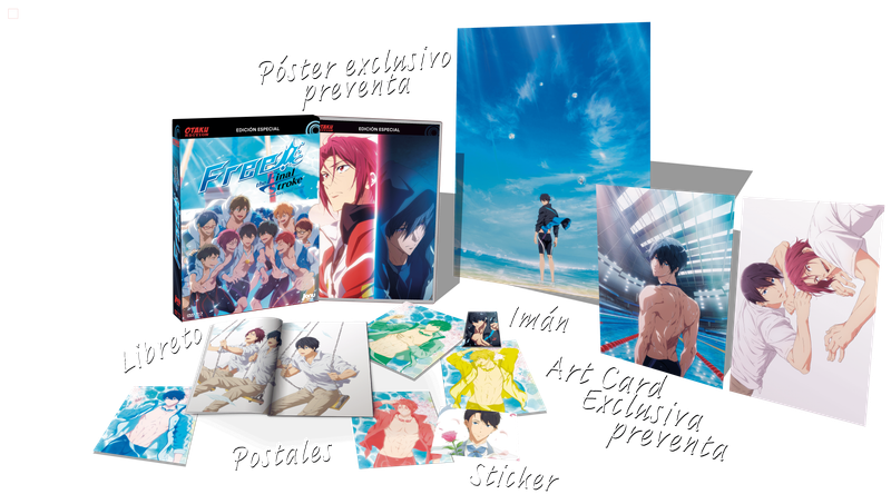 FREE. THE FINAL STROKE. PARTE 2 . PREVENTA GOLD. PRECIO EXCLUSIVO. OTAKU EDITION BD/DVD. SIN CENSURA. ENVÍO CERTIFICADO GRATUITO. SOLO ESPAÑA Y CANARIAS.