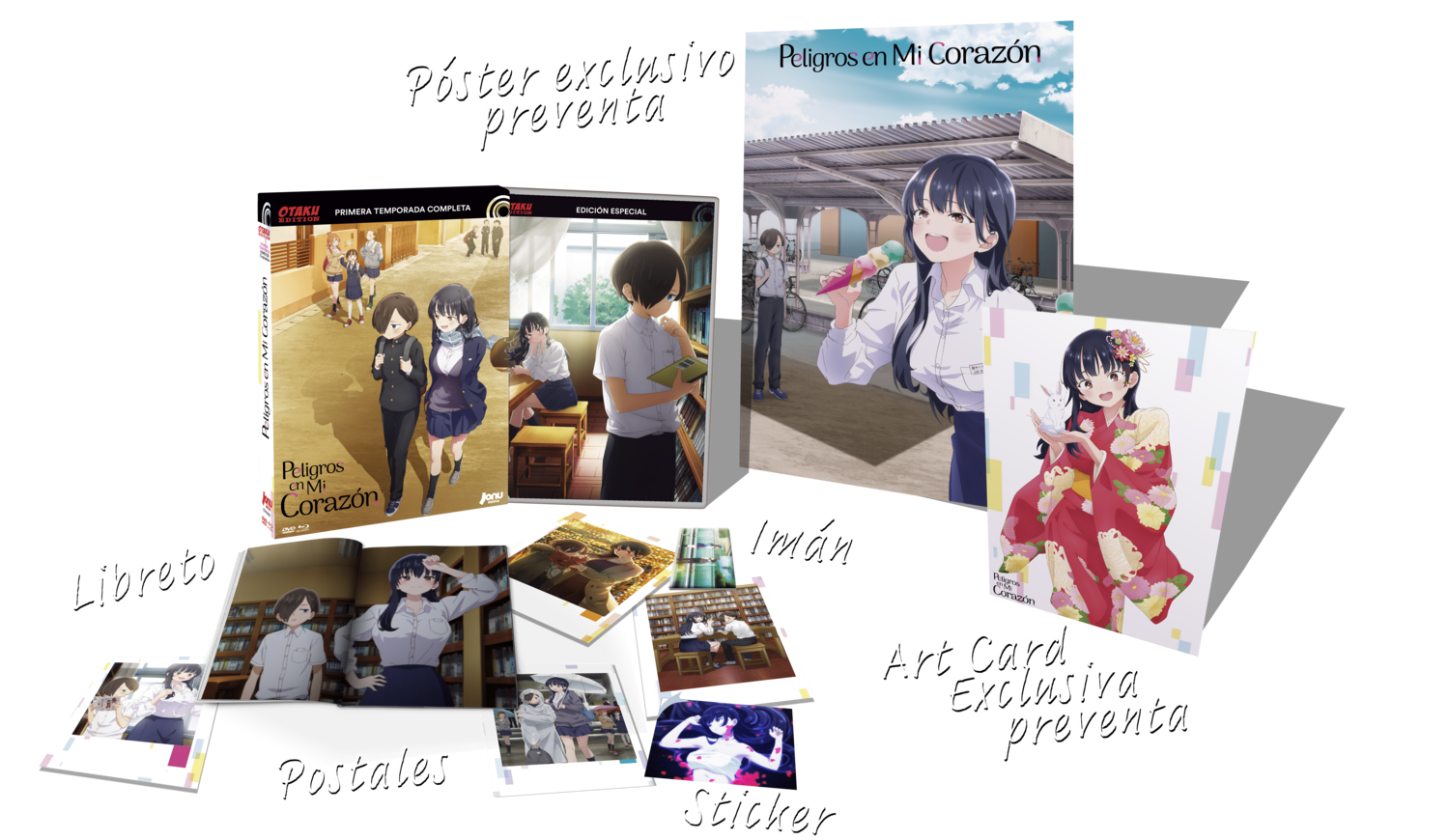 PELIGROS EN MI CORAZÓN. PACK SERIE COMPLETA. (1-12 eps) . PREVENTA GOLD. PRECIO EXCLUSIVO. OTAKU EDITION BD/DVD. SIN CENSURA. ENVÍO CERTIFICADO GRATUITO. SOLO ESPAÑA Y CANARIAS.