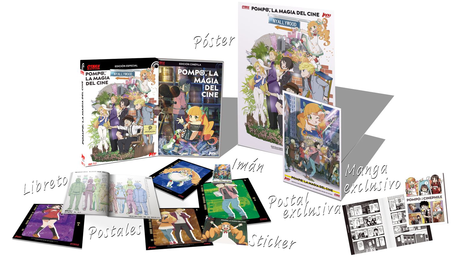 POMPO. LA MAGIA DEL CINE. PREVENTA SILVER. PRECIO EXCLUSIVO. OTAKU EDITION BD/DVD. SIN CENSURA. ENVÍO CERTIFICADO GRATUITO. SOLO ESPAÑA Y CANARIAS.