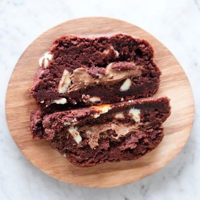 Red Velvet Stuffed Cookie