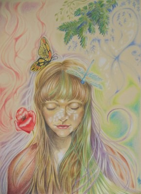 Art Print &quot;Spirit Awakening&quot; - pencil Art - stampa artistica &quot;Risvegli&quot;