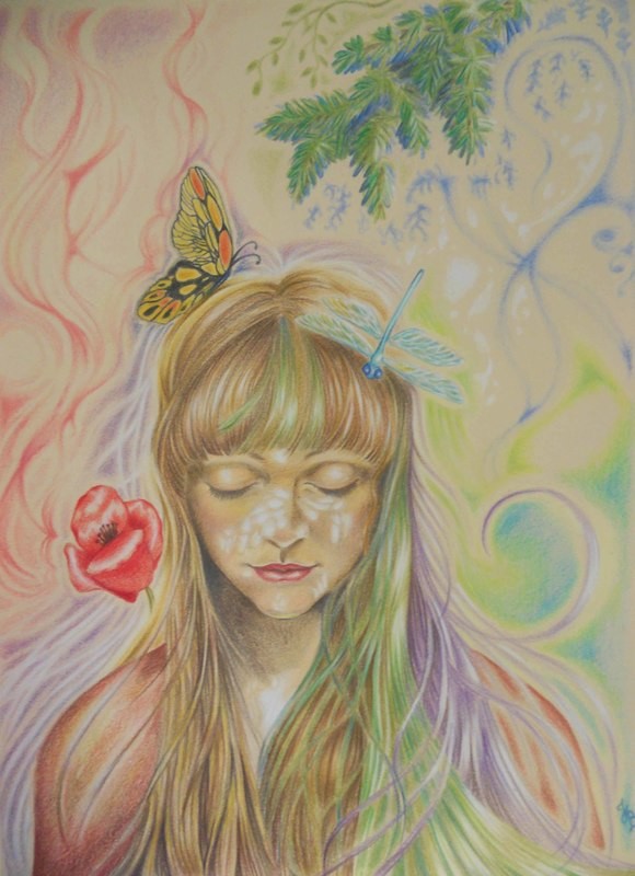Art Print &quot;Spirit Awakening&quot; - pencil Art - stampa artistica &quot;Risvegli&quot;