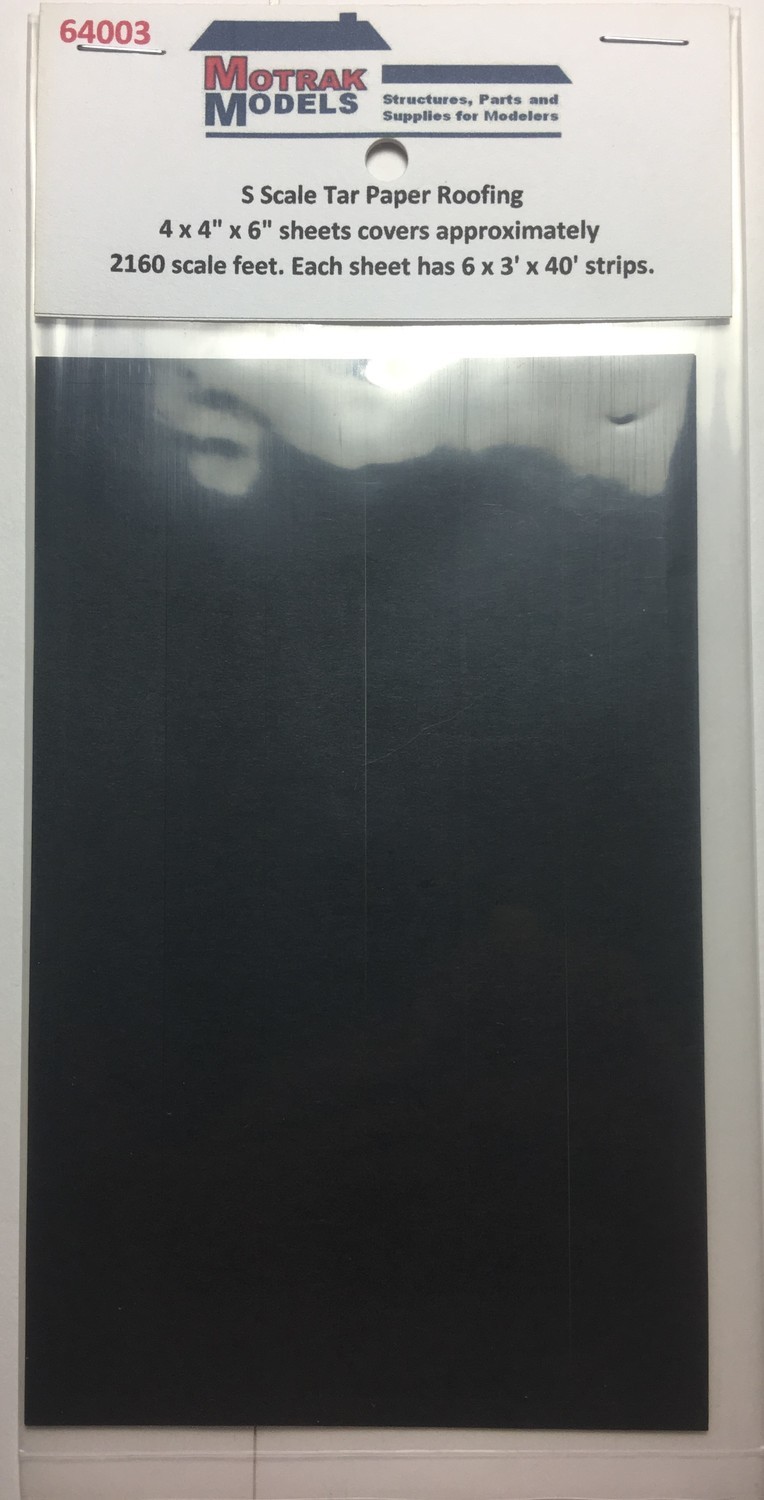 S - Laser-Cut Tar Paper - Black