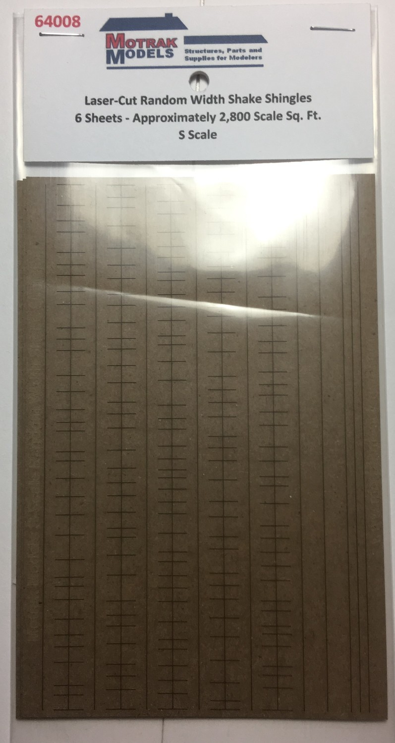 S - Laser-Cut Random Width Shake Shingles