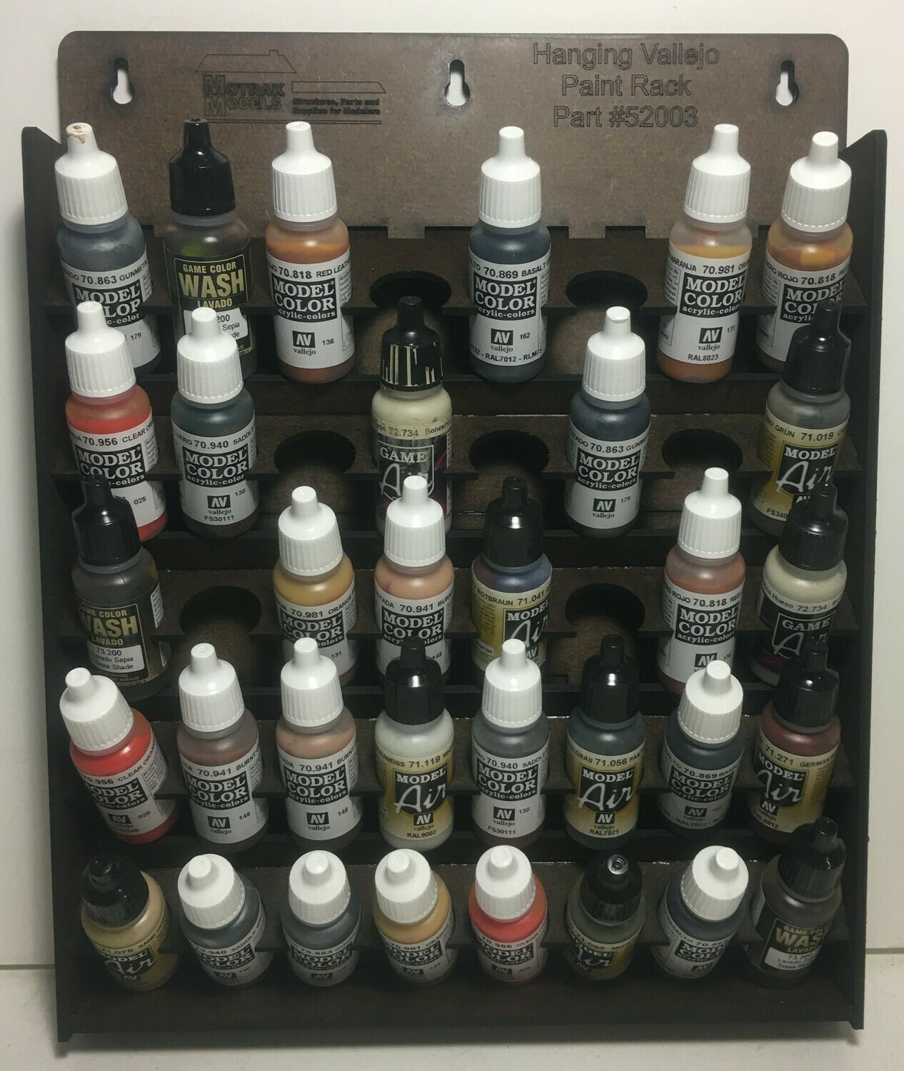 Hanging Vallejo Paint Rack - 52003