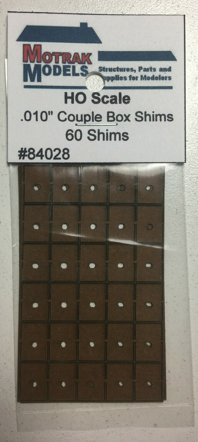 HO - Coupler Box Shims