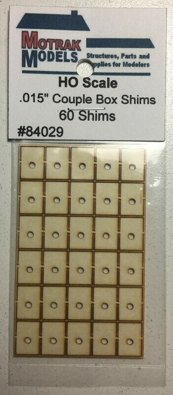 HO - Coupler Box Shims