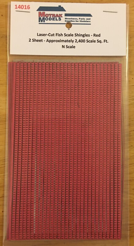 Fish Scale Shingles - Red