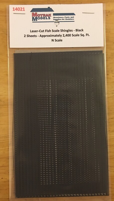 N - Fish Scale Shingles - Black
