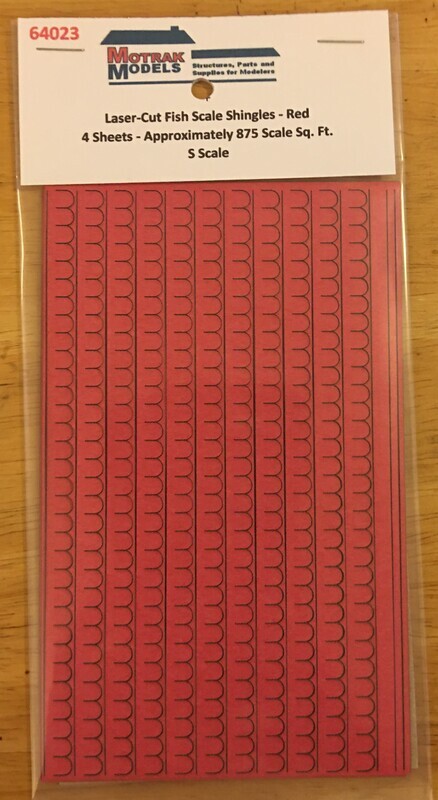S - Fish Scale Shingles - Red