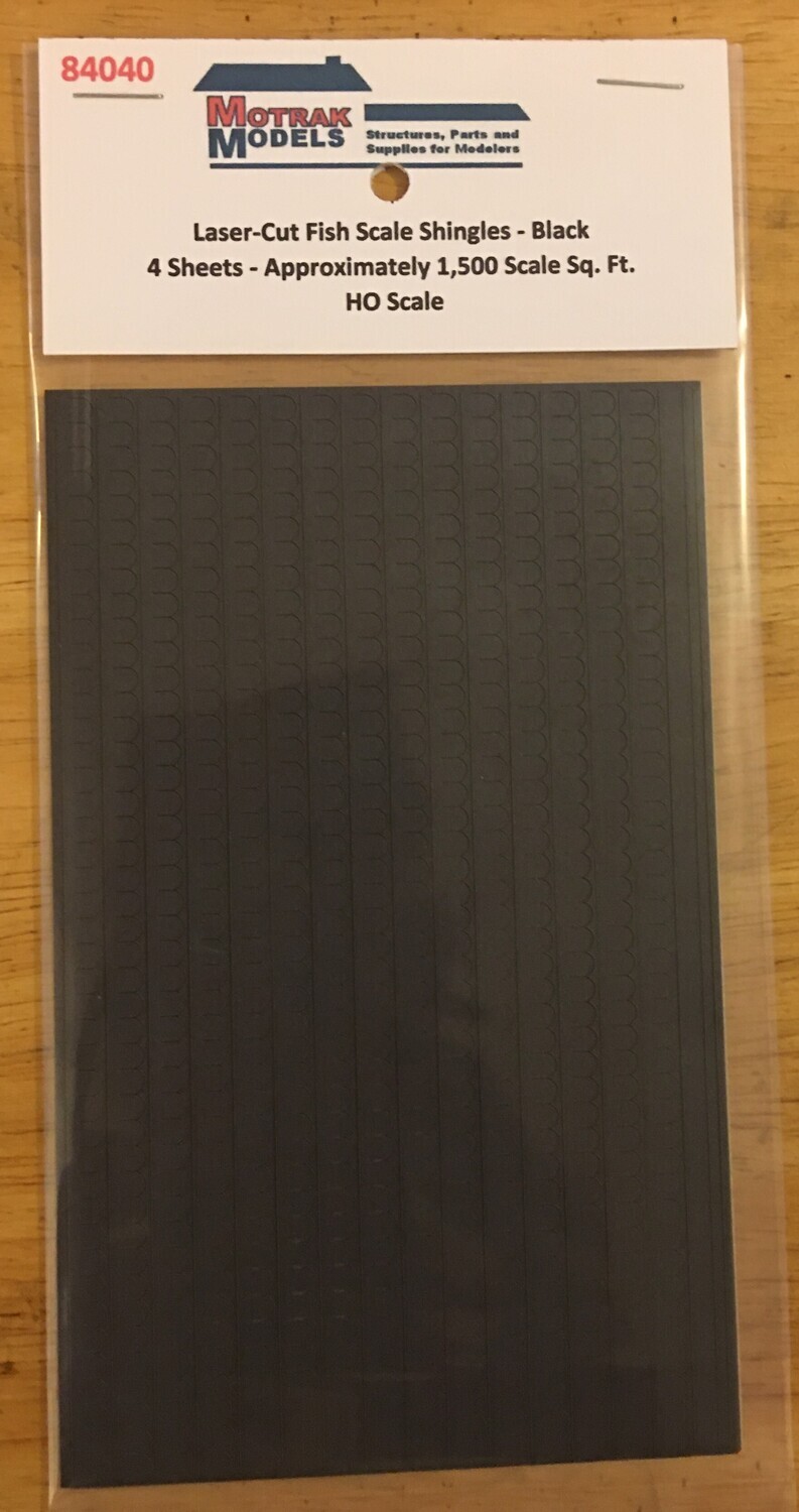 HO - Fish Scale Shingles - Black