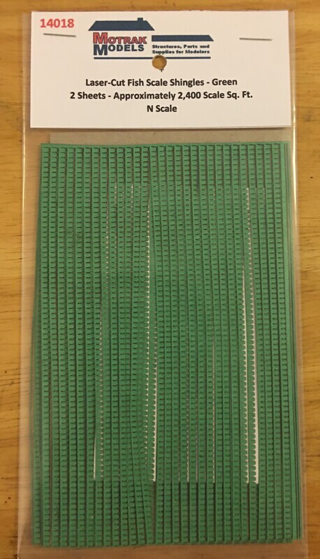 N - Fish Scale Shingles - Green