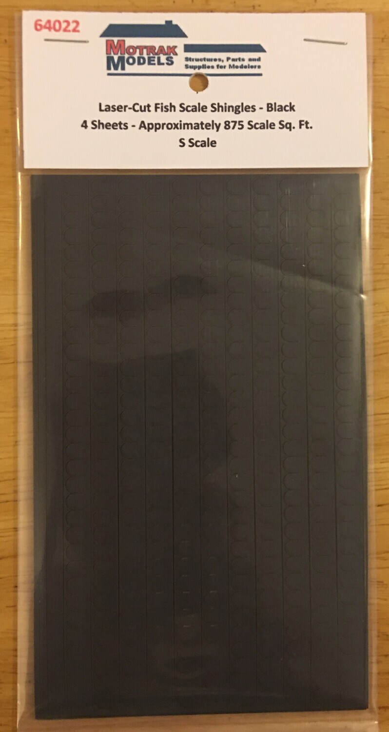 S - Fish Scale Shingles - Black