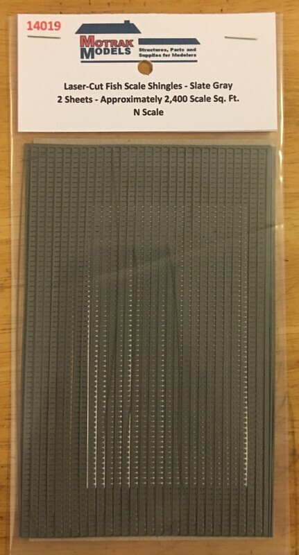 N - Fish Scale Shingles - Slate Gray