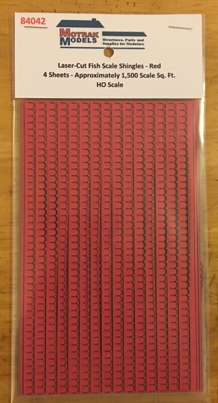 HO - Fish Scale Shingles - Red