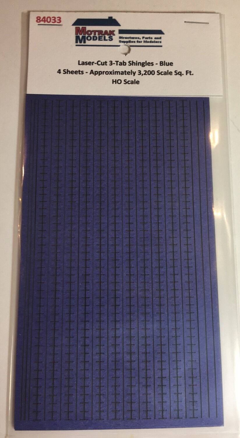 HO - 3-Tab Shingles - Blue