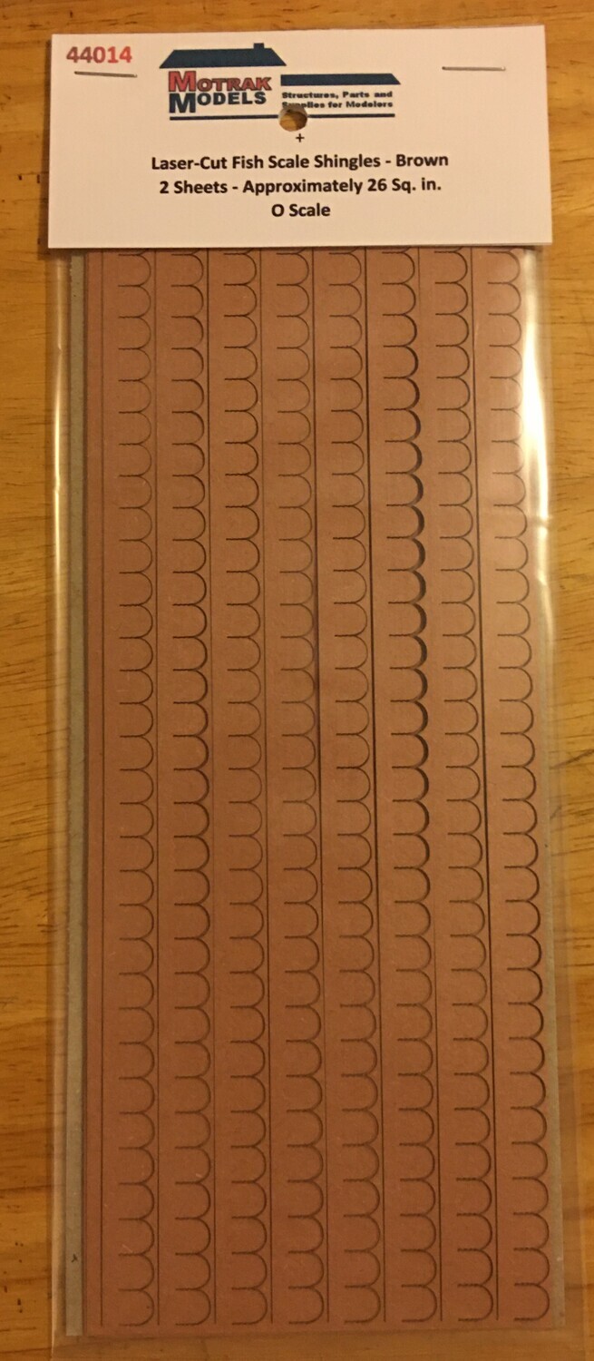 Fish Scale Shingles - Brown