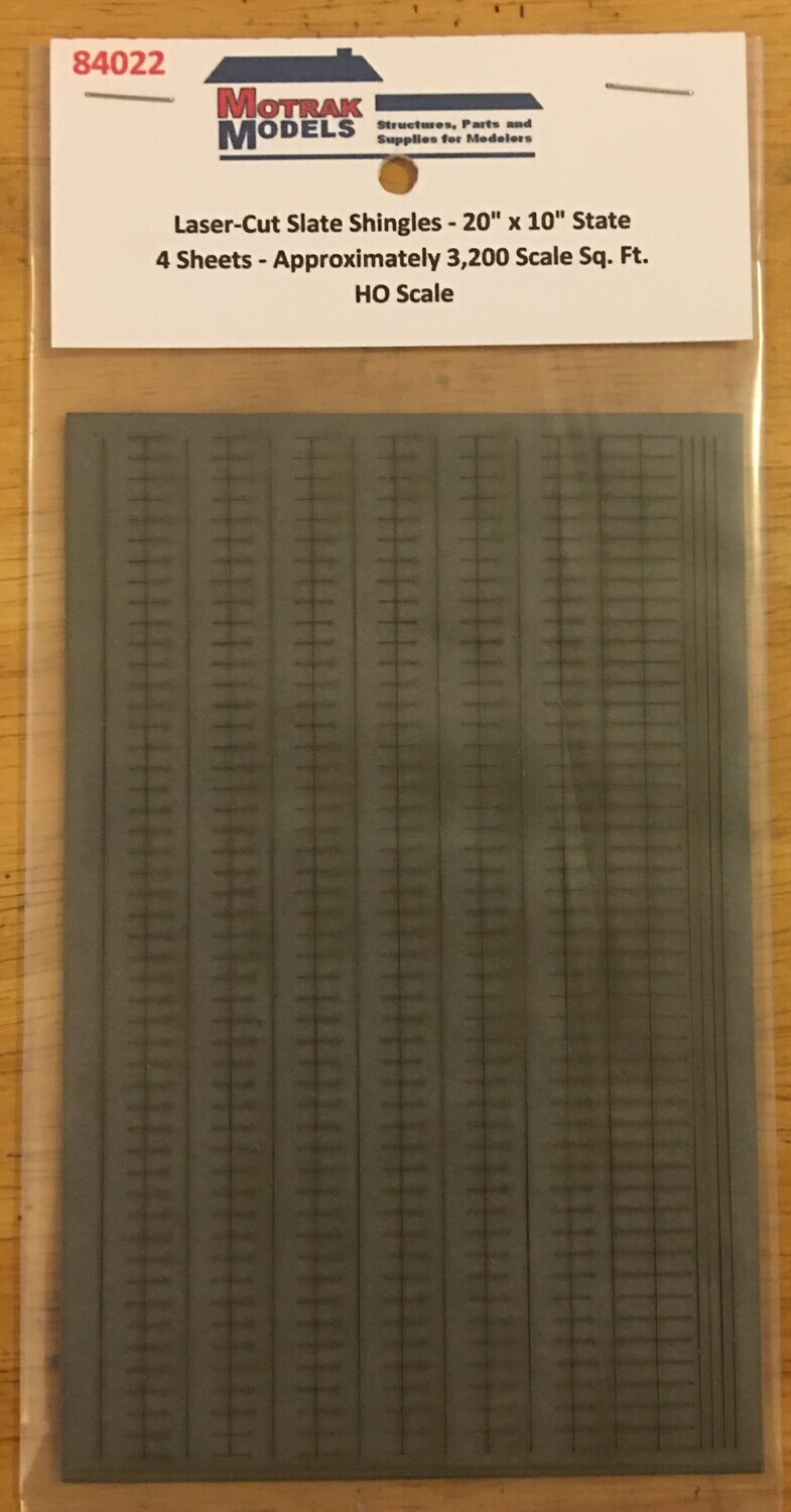 HO - Slate Shingles - 20&quot; x 10&quot;