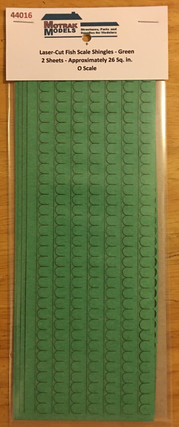 O - Fish Scale Shingles - Green