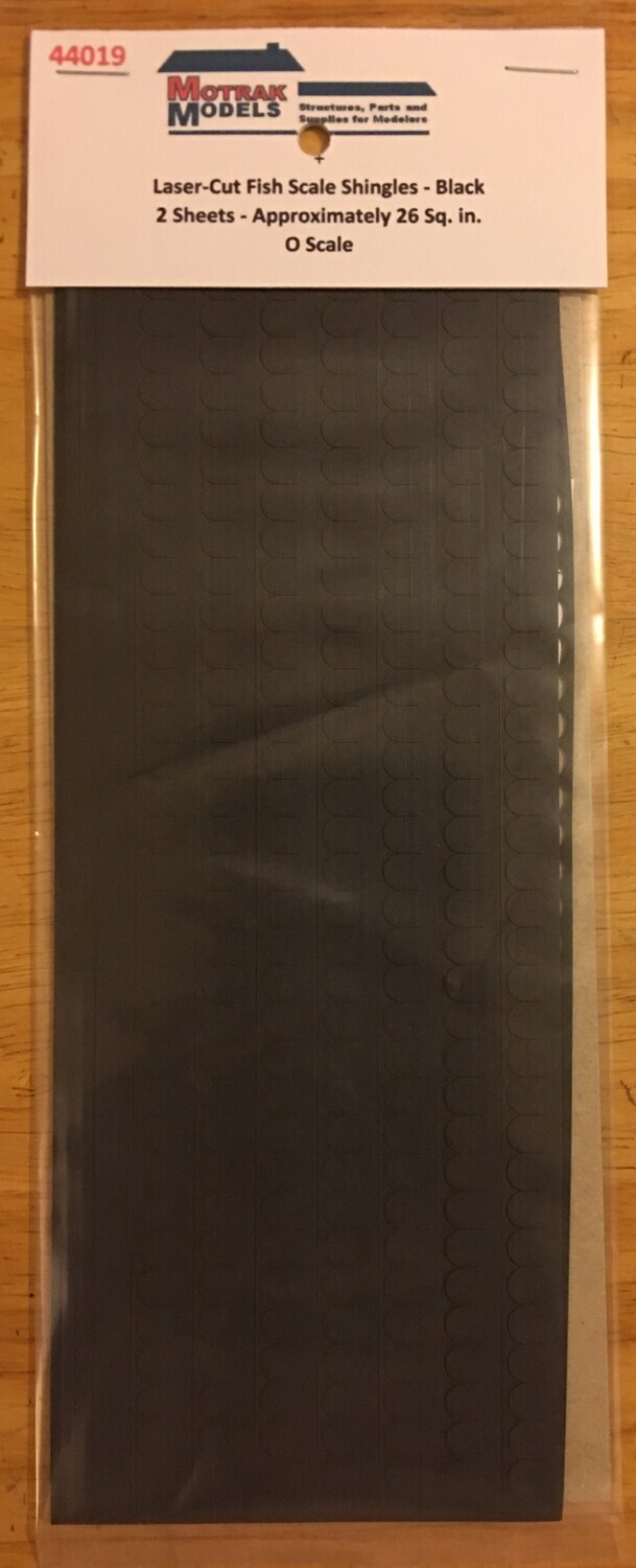 O - Fish Scale Shingles - Black