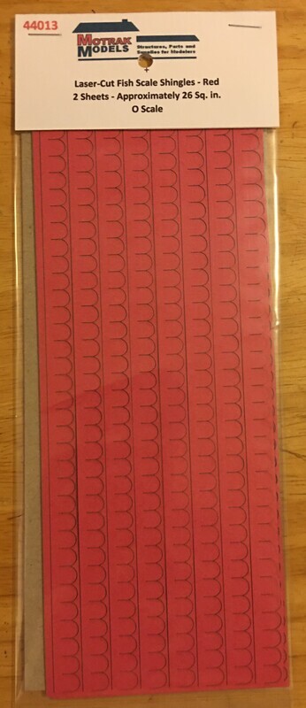 O - Fish Scale Shingles - Red