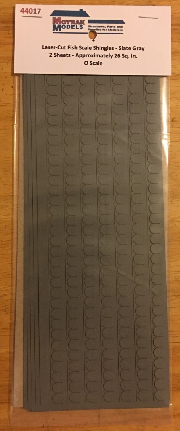 O - Fish Scale Shingles - Slate Gray