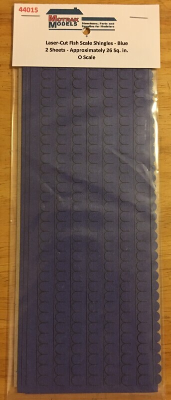 O - Fish Scale Shingles - Blue