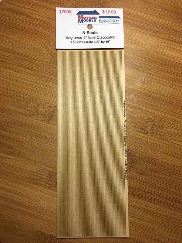 Clapboard 5&quot; spacing