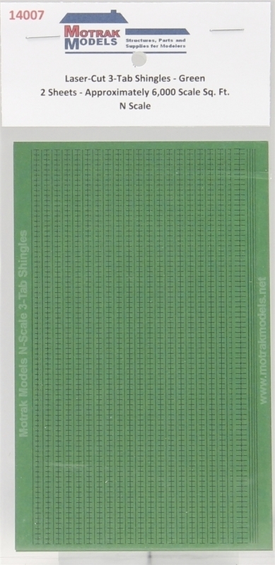 N - 3-Tab Shingles - Green - 14007